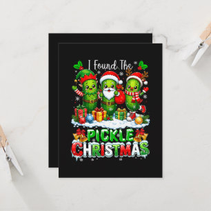 Convites Eu Encontrei O Picles Natal Três Papai Noel 