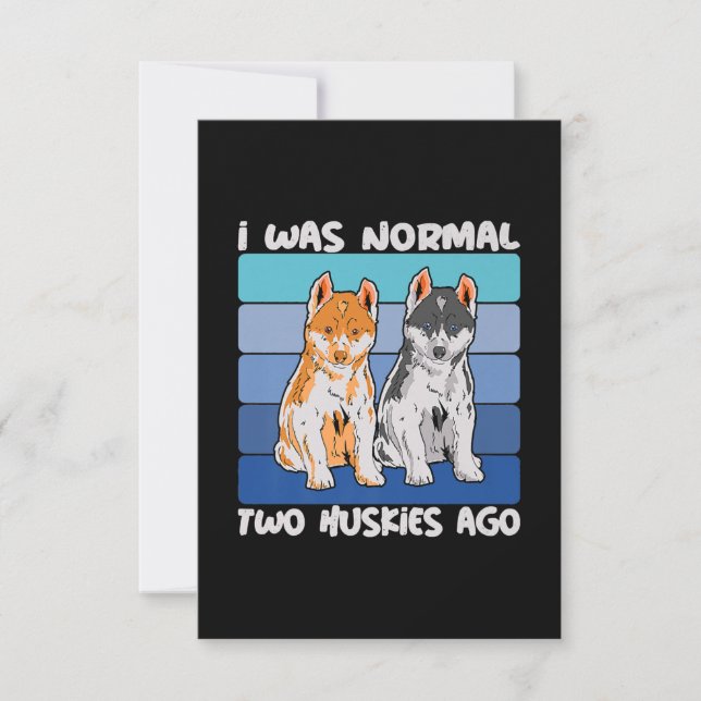 Convites Eu Era Normal Há Dois Roucos | Cão Shiba (Frente)