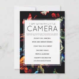Convites Eu Espio Com a Minha Pequena Câmera Jogo de Casame