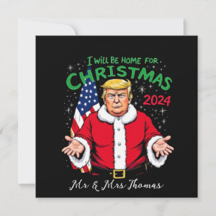 Convites Eu estarei em casa para as celebrações de Natal de