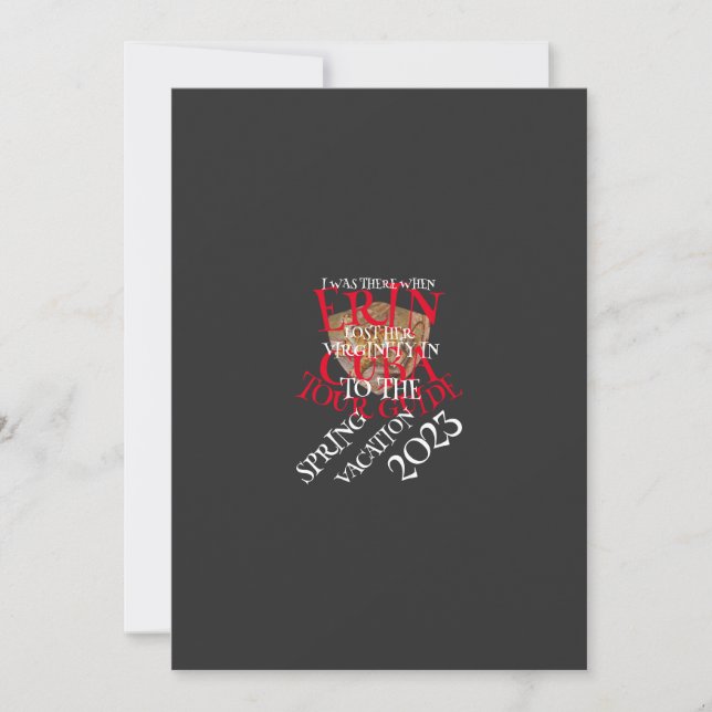 CONVITES EU ESTAVA LÁ QUANDO ERIN PERDEU A VIRGINIDADE DELA (Frente)