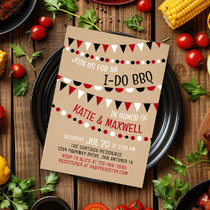 Convites Eu faço Chá de panela de Casais de CHURRASCO