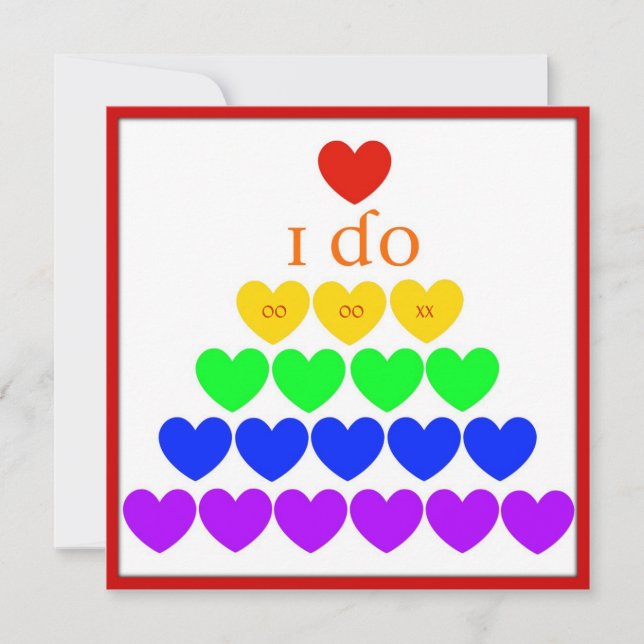 Convites Eu faço corações (Frente)