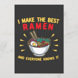 Convites Eu faço o melhor Ramen e todo mundo sabe disso