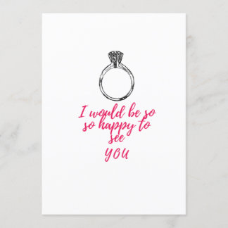 Convites Eu ficaria tão feliz em ver você