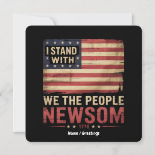 Convites Eu fico com Gavin Newsom Supporter Unite