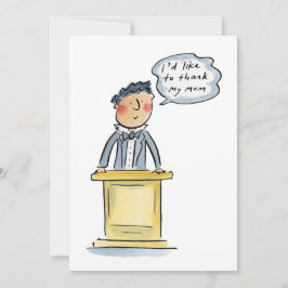 Convites Eu gostaria de obrigado minha mãe