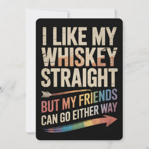 Convites Eu Gosto Do Meu Hetero Whiskey Mas Os Meus Amigos 