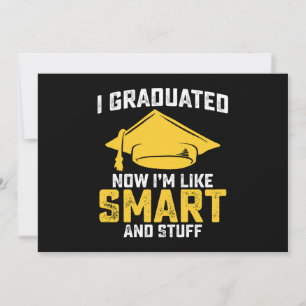 Convites Eu Me Formei Agora Como Smart E Stuff Graduação