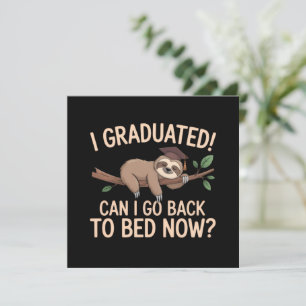 Convites Eu me Formei Posso Voltar para a Cama Agora Gradua