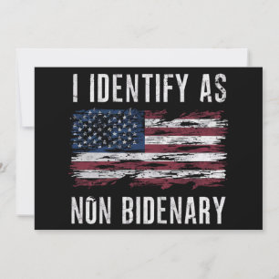 Convites Eu Me Identifico Como Bandeira Americana Patriota 