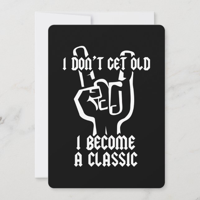 Convites Eu me torno um clássico (Frente)