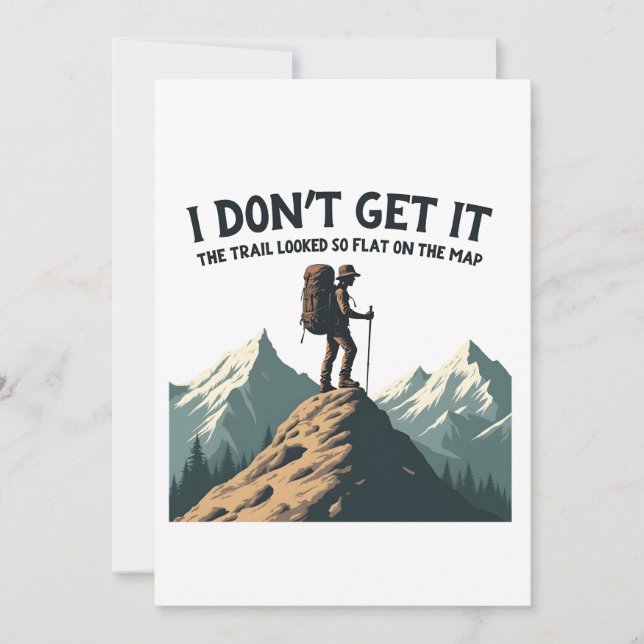 Convites Eu não entendo. A trilha parecia tão plana caminha (Frente)