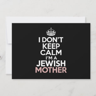 Convites Eu Não Fico Calma Sou Uma Mãe Judia Hanukkah 