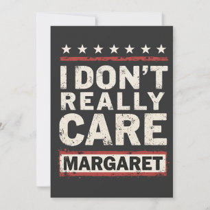 Convites Eu não me importo com Margaret J.D. Vance VP Humor