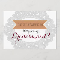 Eu não posso dizer "Eu faço" sem você | Bridesmaid
