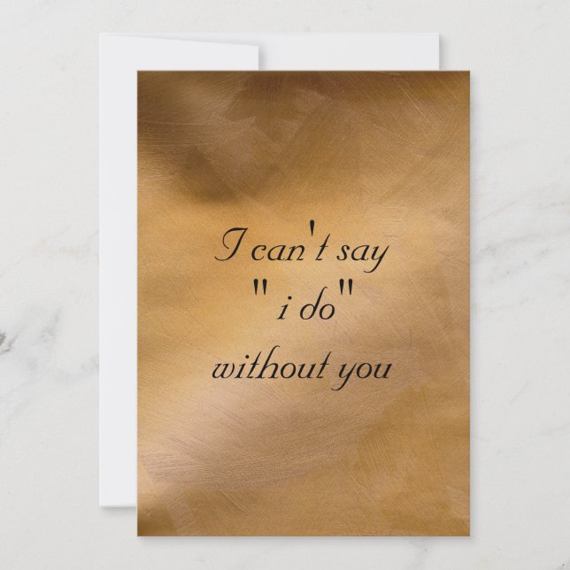 Convites Eu não posso dizer que eu faço sem você (Frente)