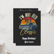 Eu não sou velho, mas clássico