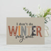 Eu Não Suporto Muito Bem o Inverno Temporada Aconc