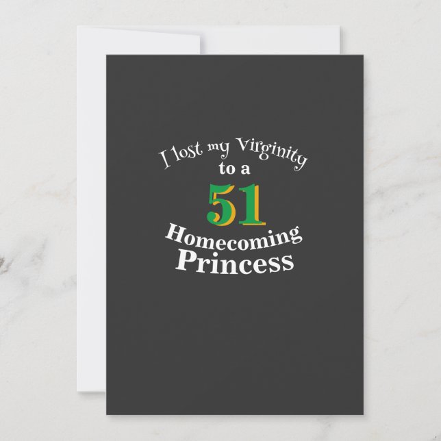 Convites Eu perdi minha virgindade para uma Princesa da Fes (Frente)
