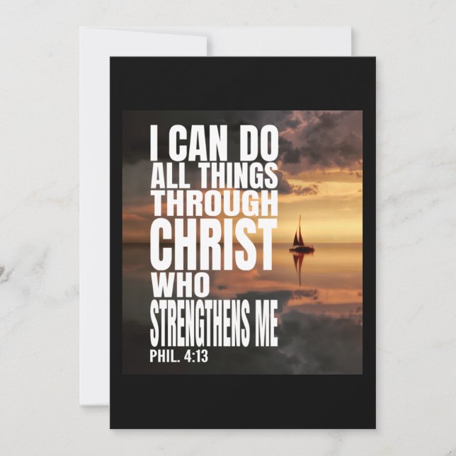 CONVITES EU POSSO TUDO POR MEIO DE CRISTO QUE ME FORTALECE (Frente)