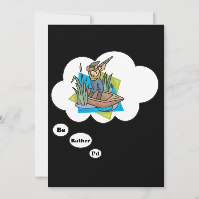 Convites Eu preferencialmente Caçando Pato (Frente)