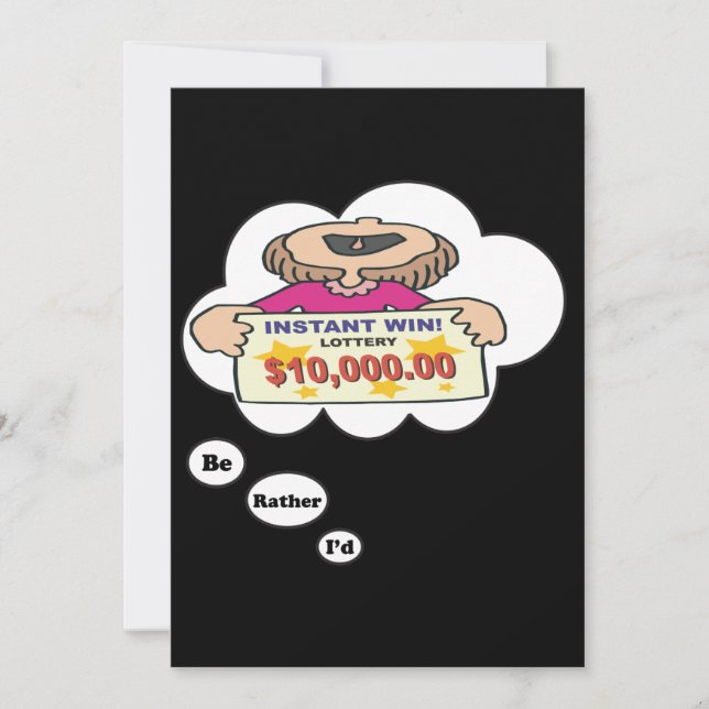 Convites Eu preferencialmente estaria jogando a lotaria 2 (Frente)