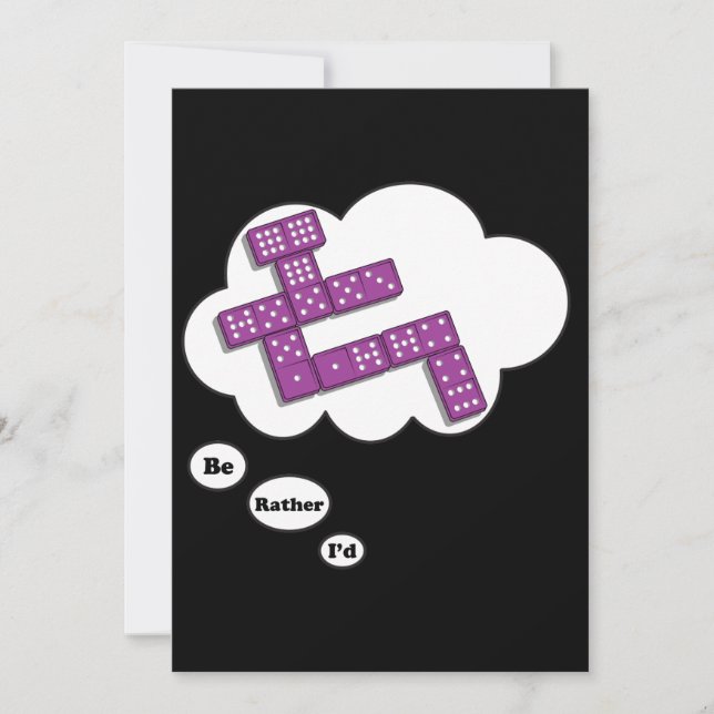 Convites Eu preferencialmente estaria jogando os dominós 5 (Frente)