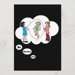 Convites Eu preferencialmente seria a corda de salto 4