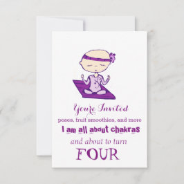 Convites Eu pulo soneca para o aniversário de yoga baby