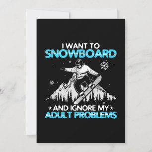 Convites Eu Quero Praticar Snowboard
