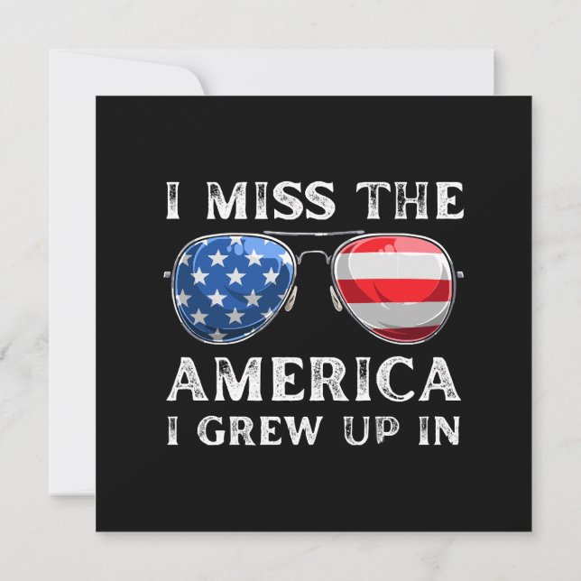 Convites eu sinto falta da América em que cresci (Verso)