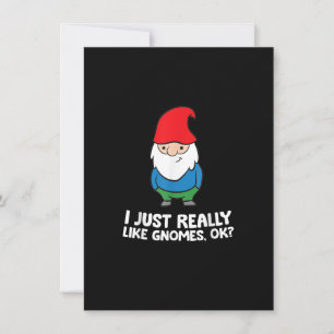 Convites Eu Só Gosto Muito de Gnomos, Ok Gnome de Jardim