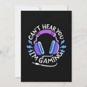 Convites Eu Sou Gamer Jogando
