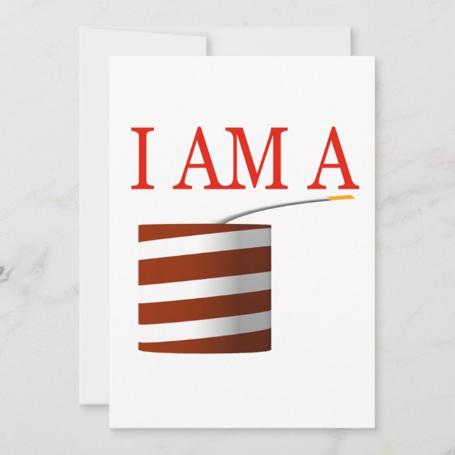 Convites Eu sou um foguete (Frente)