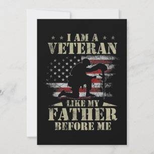 Convites Eu Sou Um Veterano Como Meu Pai Antes De Mim Camis