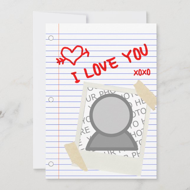 Convites eu te amo papel (Frente)