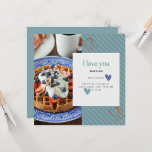 Convites Eu Te Amo Um Waffle Lot Heart Kids 