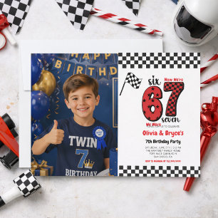 Convites Eu tinha 6 anos, agora eu tenho 7 – Aniversário de