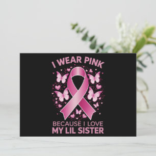 Convites Eu Uso Rosa Para a Consciência do Câncer de Mama d
