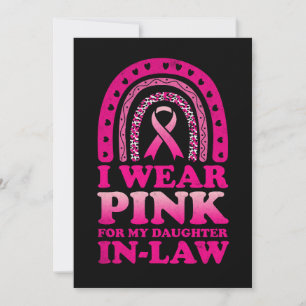 Convites Eu Visto Rosa Para A Minha Filha De Cancer De Mama