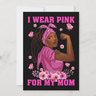 Convites Eu Visto Rosa Para A Minha Mãe Cancer Sensibilizaç