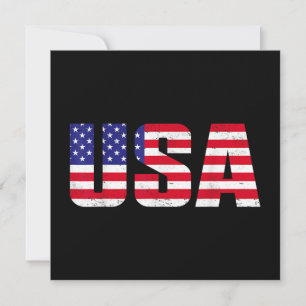 Convites EUA Bandeira Patriótica Americana Para Homens Meni