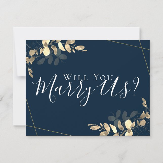 Convites Eucalipto Case-se Conosco Você Será Nosso Celebran (Frente)