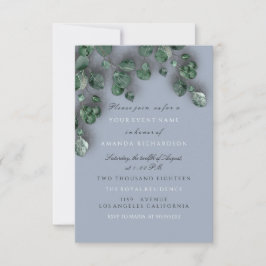 Convites Eucalipto Fumaça Azul Vegetação Florestal Rústico