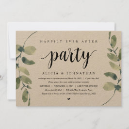 Convites Eucalipto Rústico, Celebração de Casamento às Pres