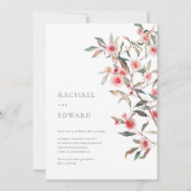 Eucalipto Verde e Florais Rosa Casamento