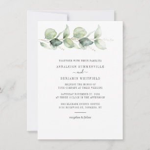 Convites Eucalyptus Botânico Deixa Casamento Verde
