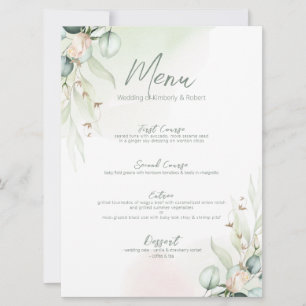 Convites Eucalyptus Buquê Casamento Diner Manu