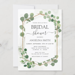 Convites Eucalyptus deixa Chá de panela